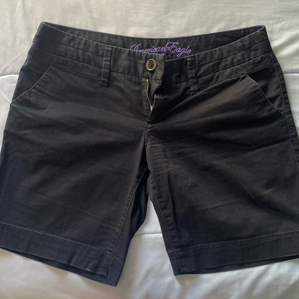 Black American Eagle Shorts